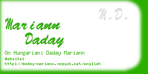 mariann daday business card